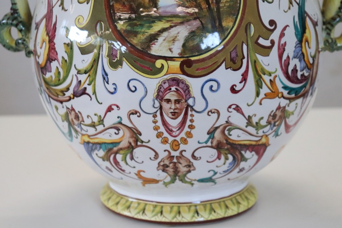Vaso in ceramica, Faenza Italia anni 1950-photo-5