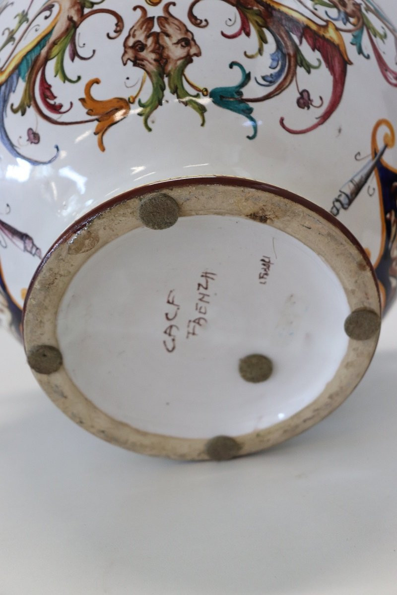 Vaso in ceramica, Faenza Italia anni 1950-photo-7