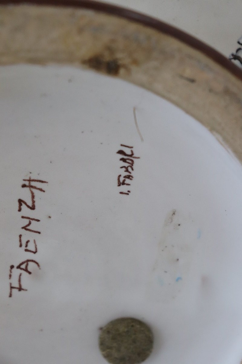 Vaso in ceramica, Faenza Italia anni 1950-photo-8