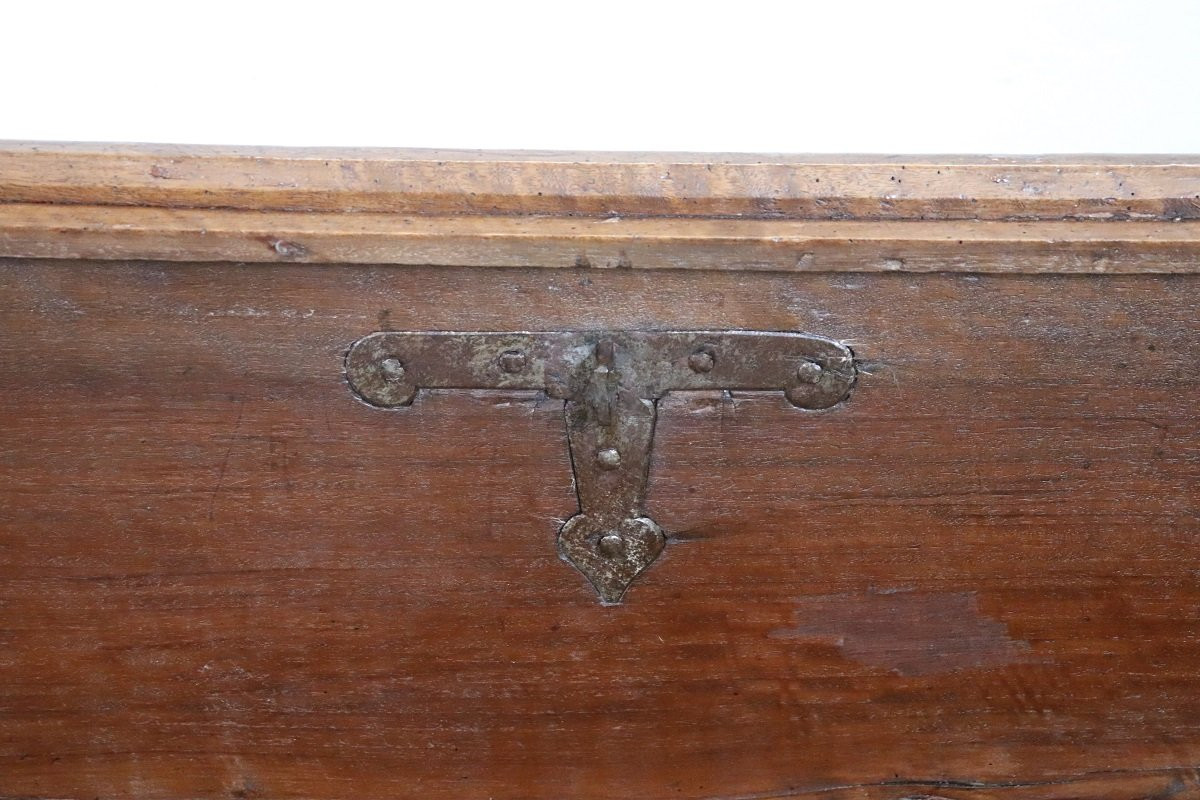 Antica cassapanca in noce inizi secolo XVIII-photo-4