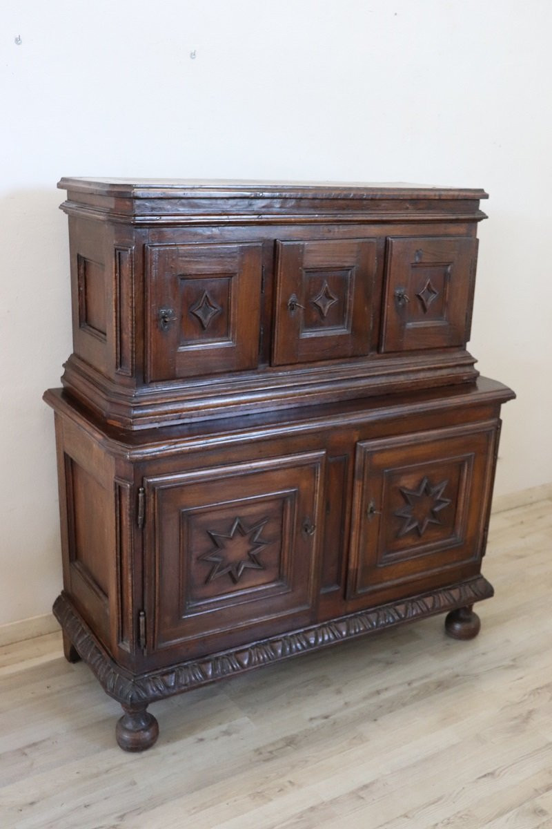 Antica credenza secolo XVII-photo-2