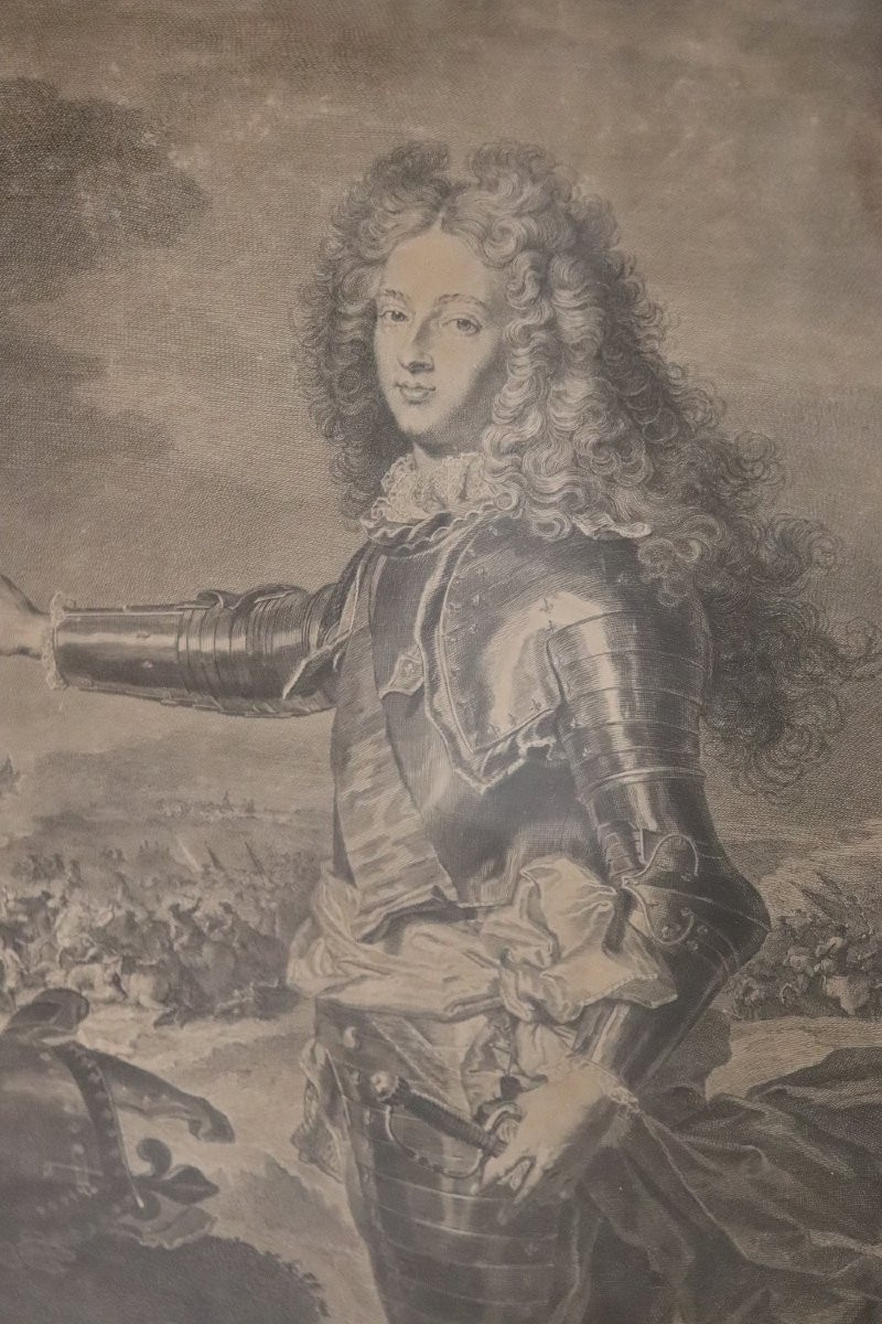 acquaforte antica Ritratto di Luigi di Francia-photo-2