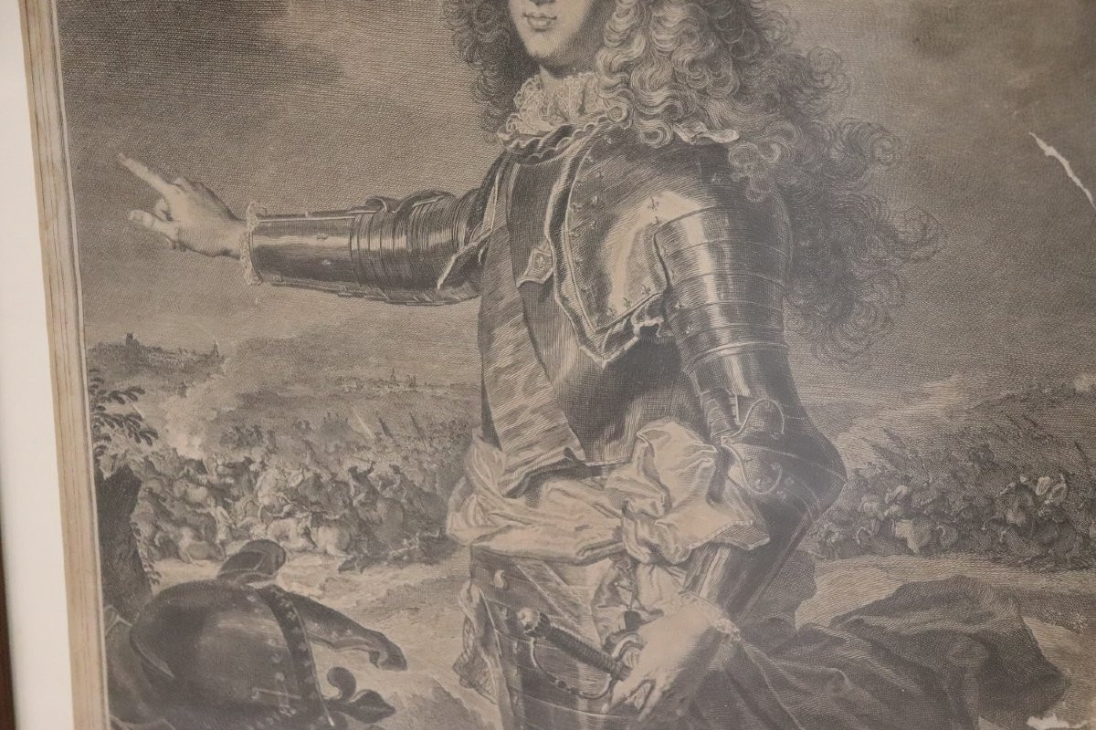 acquaforte antica Ritratto di Luigi di Francia-photo-3