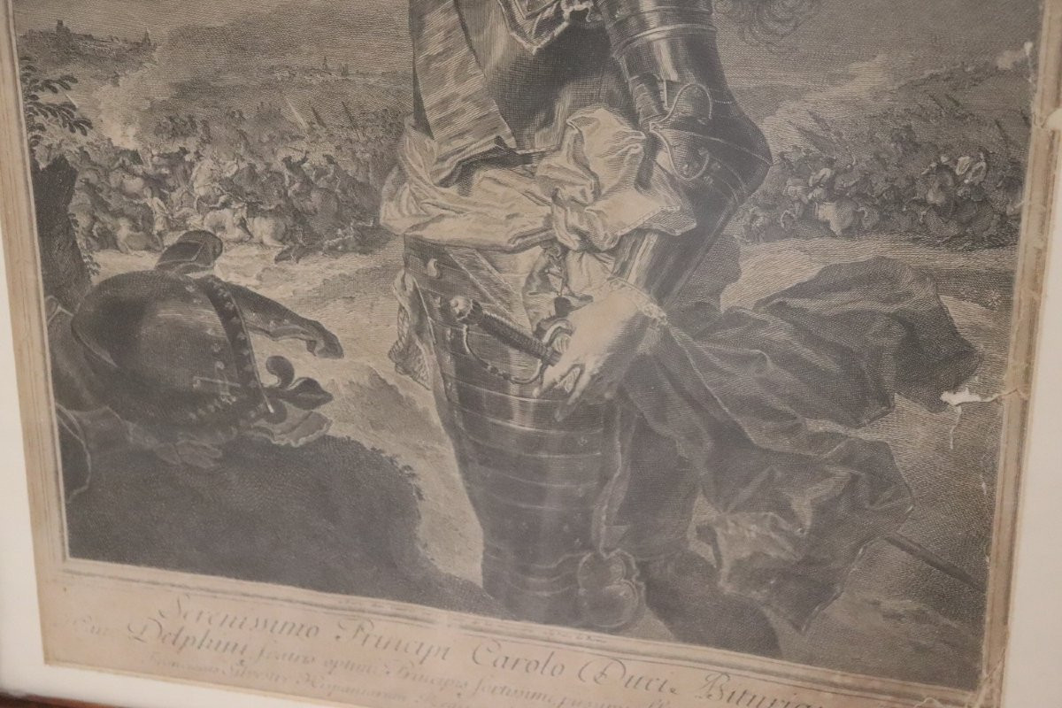 acquaforte antica Ritratto di Luigi di Francia-photo-4