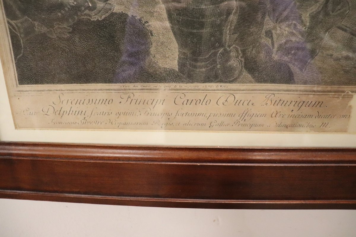 acquaforte antica Ritratto di Luigi di Francia-photo-1