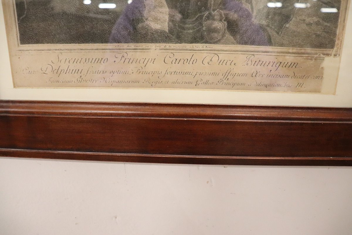 acquaforte antica Ritratto di Luigi di Francia-photo-2