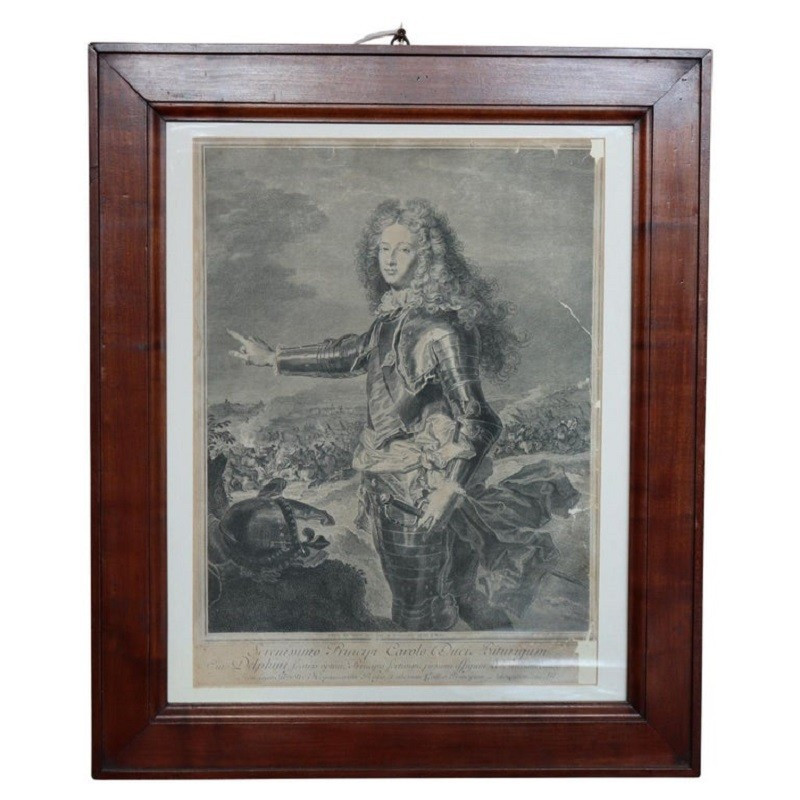 acquaforte antica Ritratto di Luigi di Francia