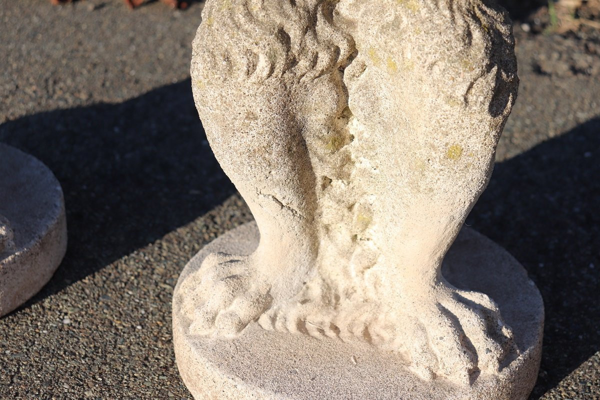 Set da giardino con tavolo e 6 sgabelli, Italia, inizio XX secolo-photo-5