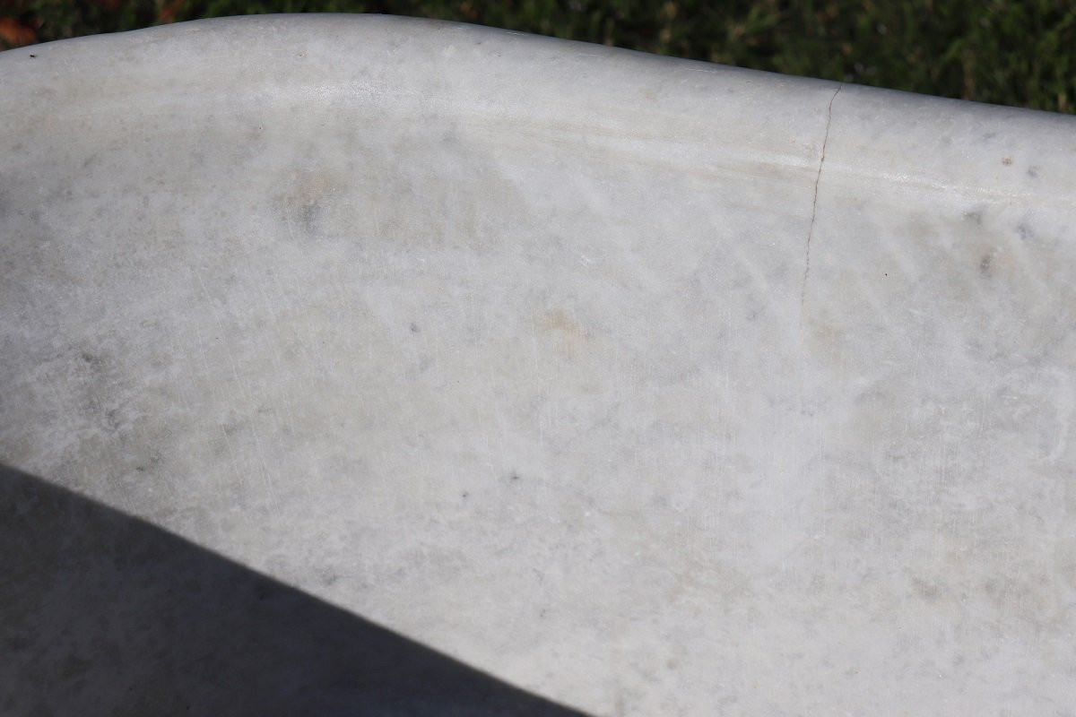 Antica vasca in marmo di Carrara, inizi secolo XIX-photo-7