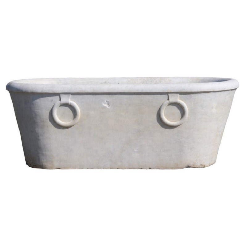 Antica vasca in marmo di Carrara, inizi secolo XIX