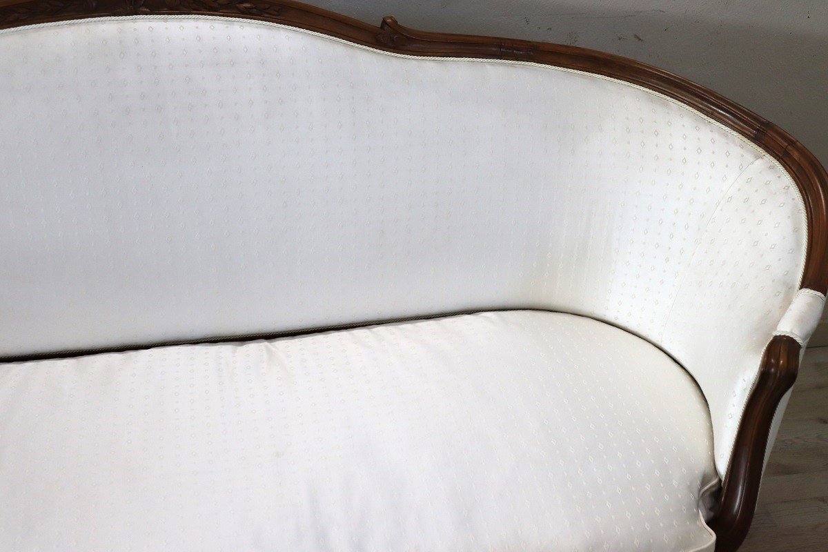 Antico divano fine secolo XIX-photo-2