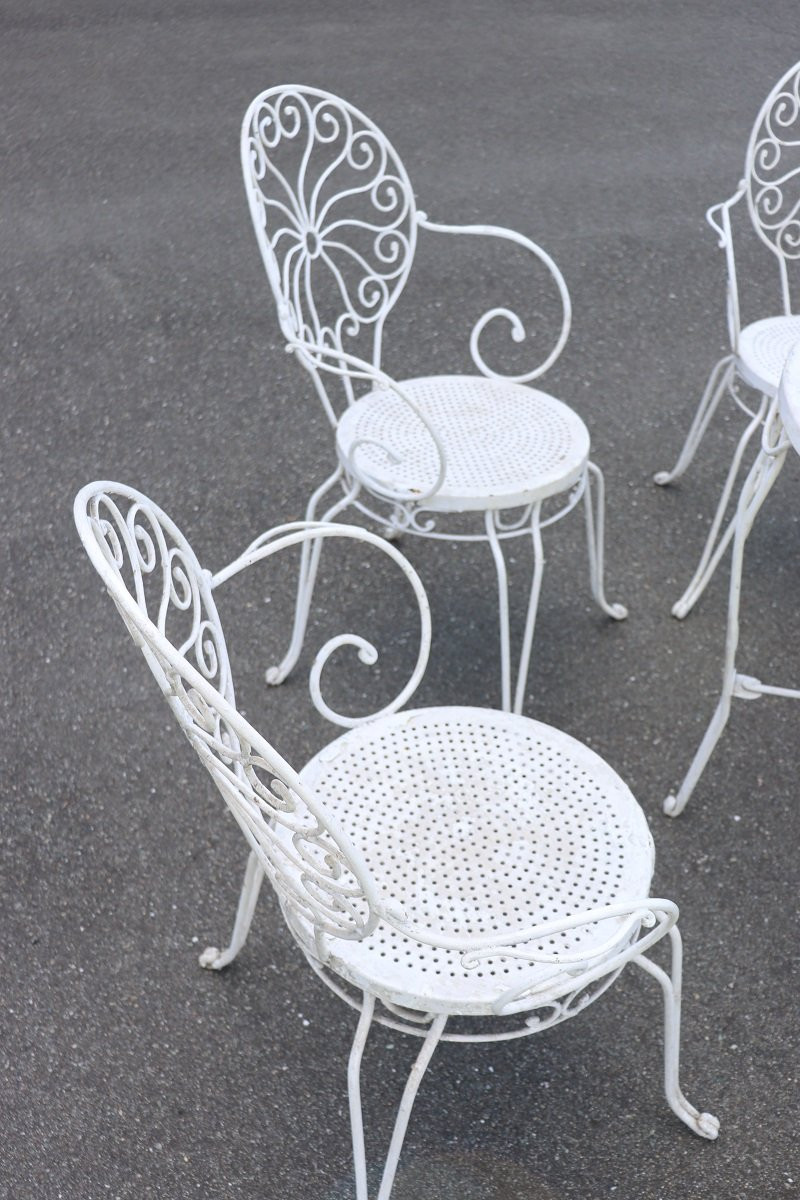 Set da giardino con tavolo e 6 poltrone, Italia anni '70-photo-4