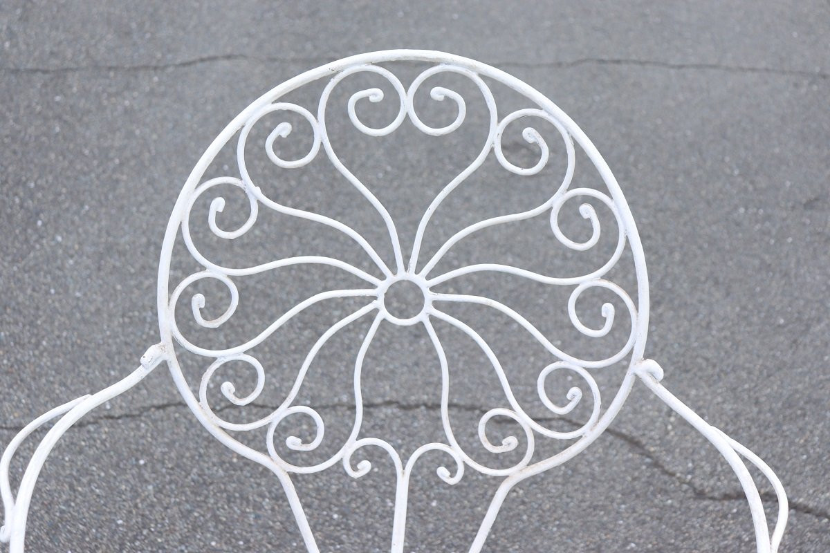 Set da giardino con tavolo e 6 poltrone, Italia anni '70-photo-1