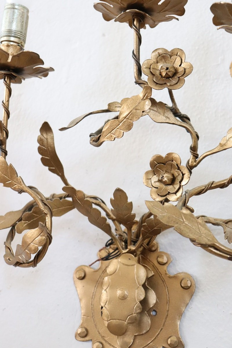 Set di 3 appliques a muro anni '80 circa-photo-5