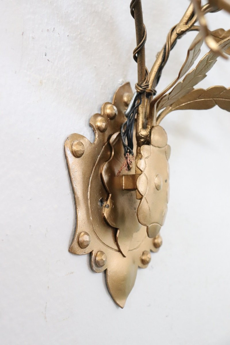 Set di 3 appliques a muro anni '80 circa-photo-8