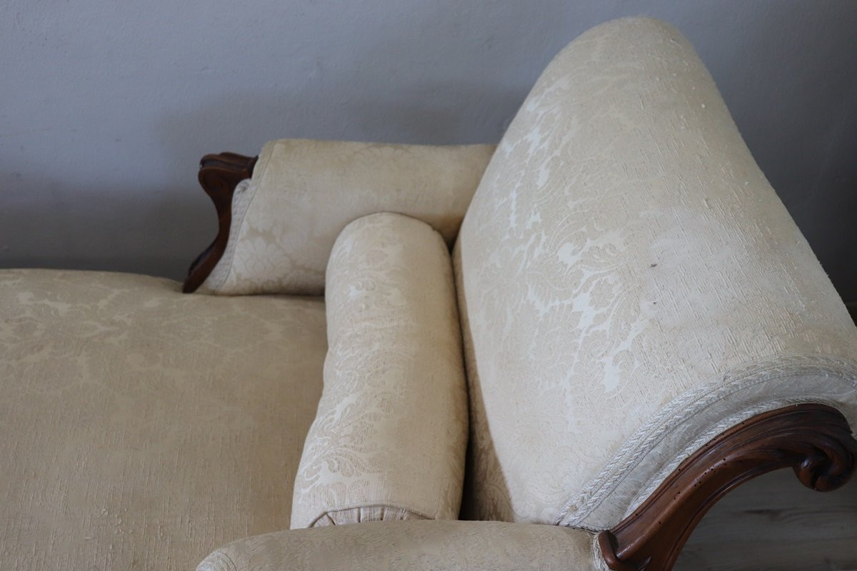 Chaise Longue antica, Italia, fine XIX secolo-photo-8
