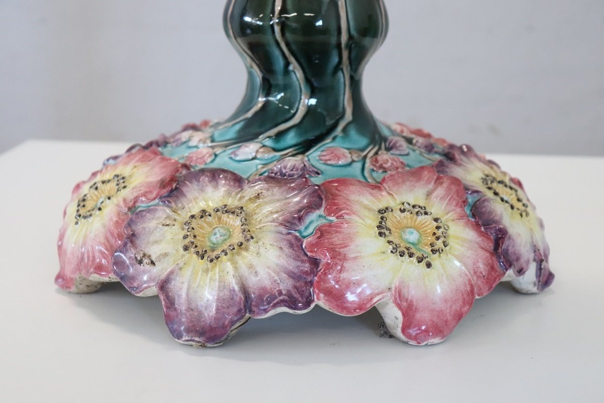 Vaso in ceramica Art Nouevau con colonna-photo-8