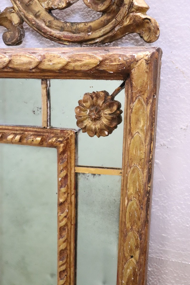 Specchiera da parete in legno dorato-photo-2