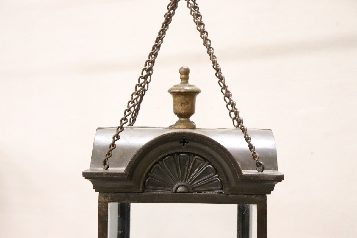 Lanterna in ferro e vetro, Italia, inizio XX secolo-photo-4