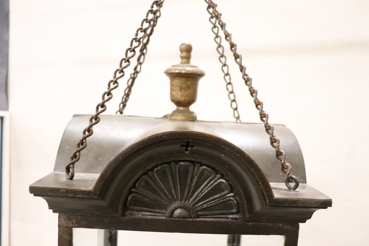 Lanterna in ferro e vetro, Italia, inizio XX secolo-photo-1