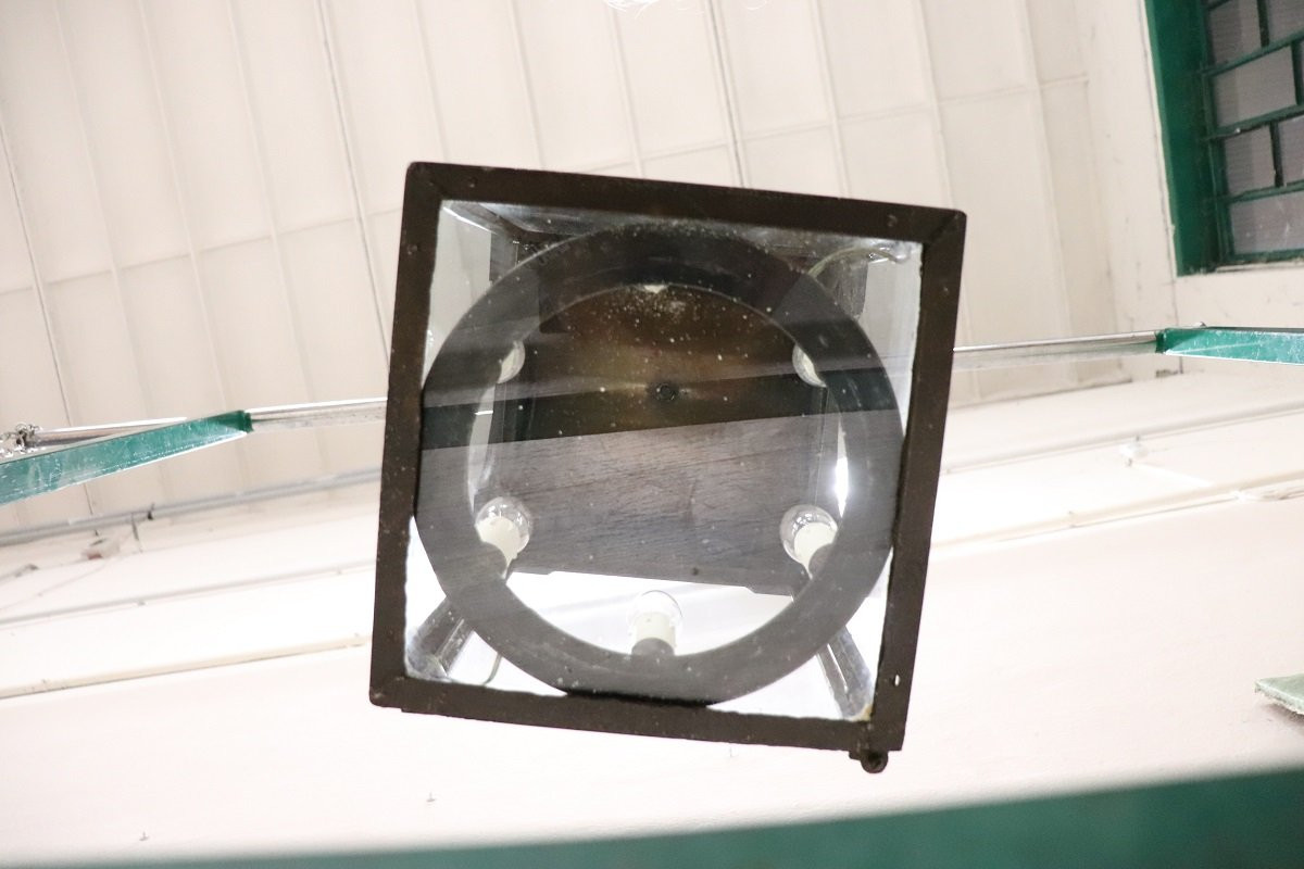 Lanterna in ferro e vetro, Italia, inizio XX secolo-photo-4