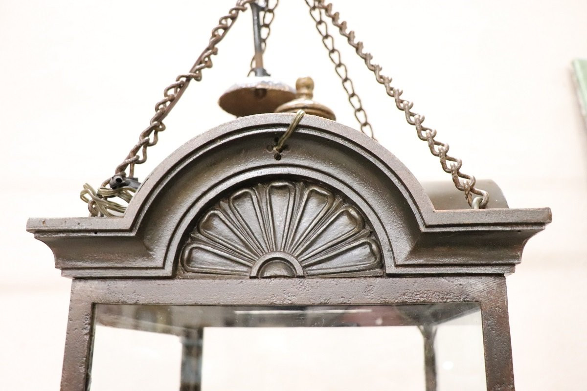 Lanterna in ferro e vetro, Italia, inizio XX secolo-photo-6