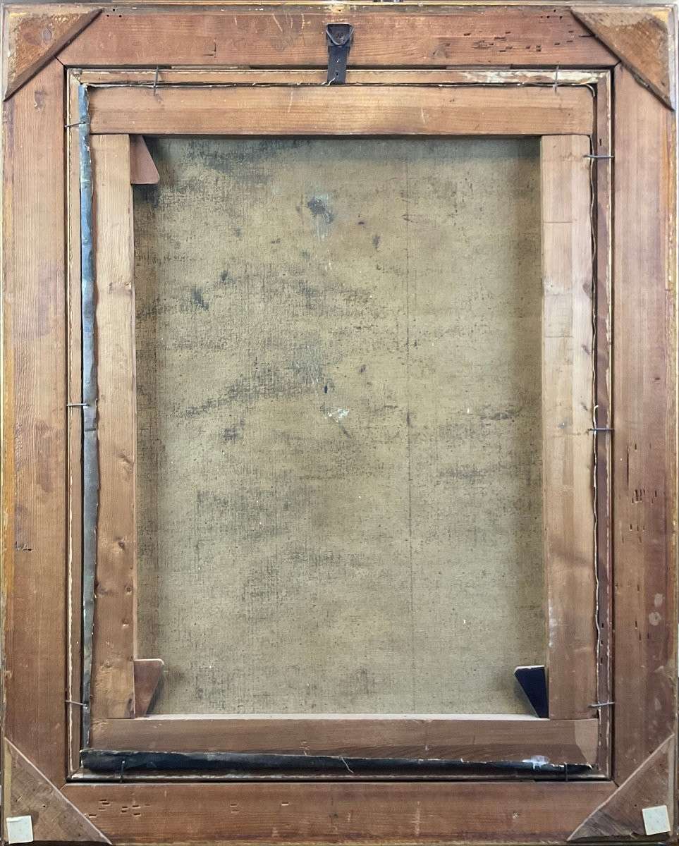 Dipinto olio su tela, Ritratto di giovane donna, Italia Firmato e datato 1917-photo-3