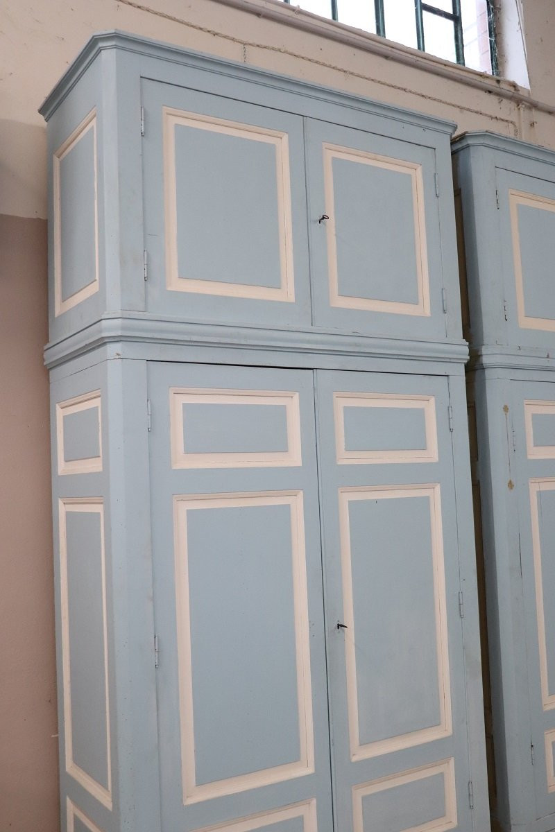 Coppia di rari e maestosi armadi antichi, '800-photo-5