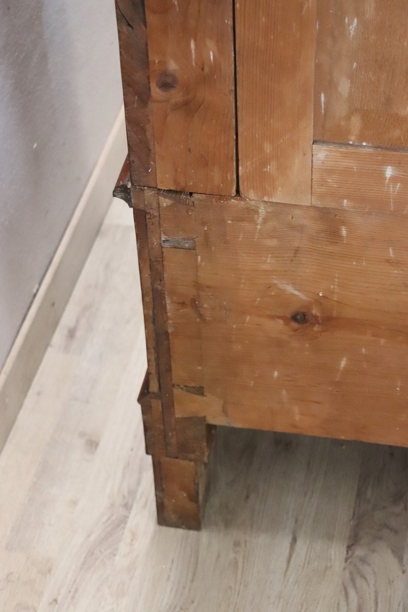 Grande armadio antico in noce massello, Italia, metà XIX secolo-photo-7