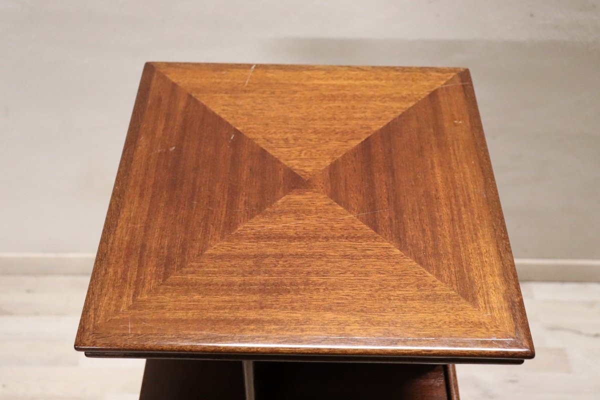 Libreria girevole modulare in legno, Italia anni '60-photo-4