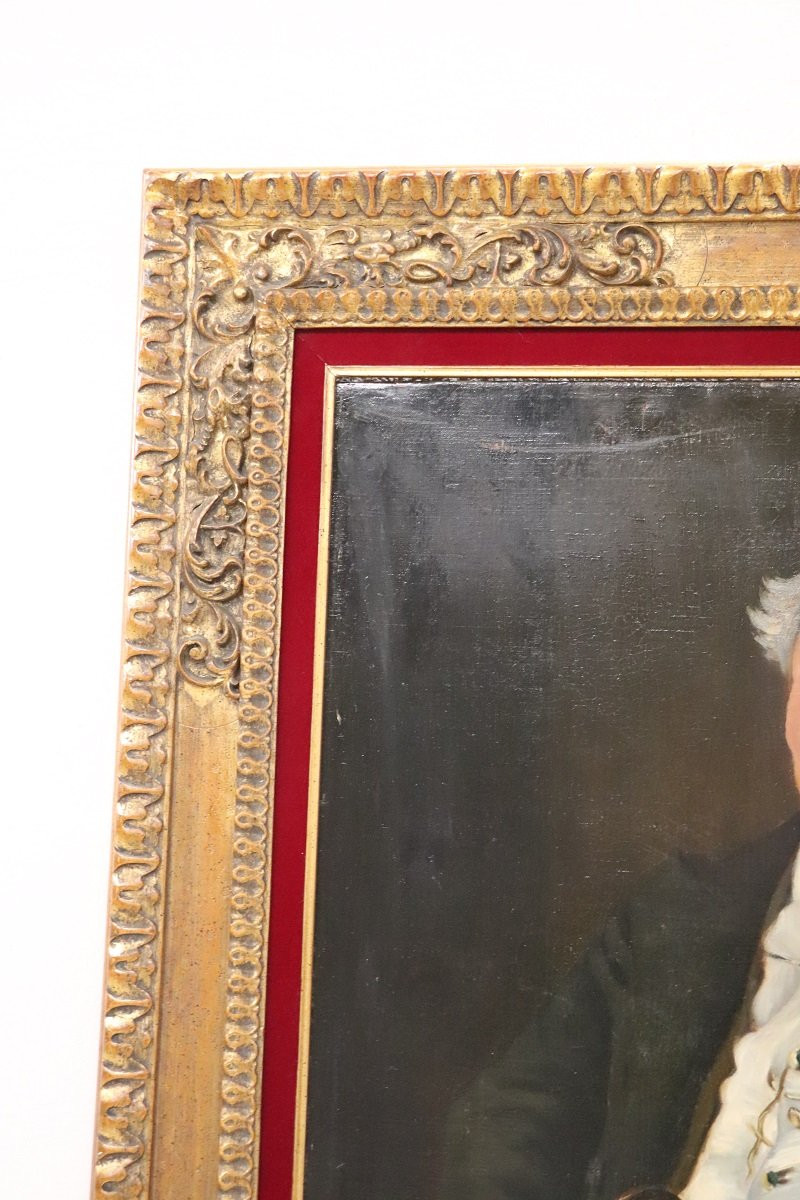 Dipinto ad olio su tela, Ritratto del signor Minney, XX secolo-photo-4