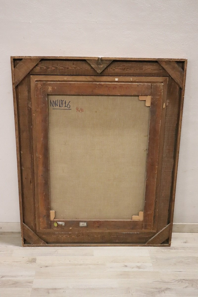 Dipinto ad olio su tela, Ritratto del signor Minney, XX secolo-photo-7