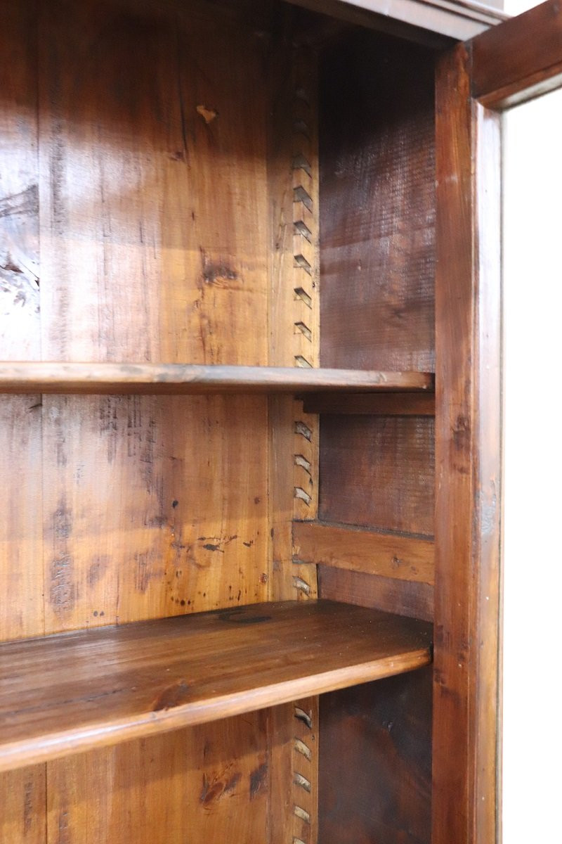 Credenza antica in noce impiallacciato, Italia XIX secolo-photo-4