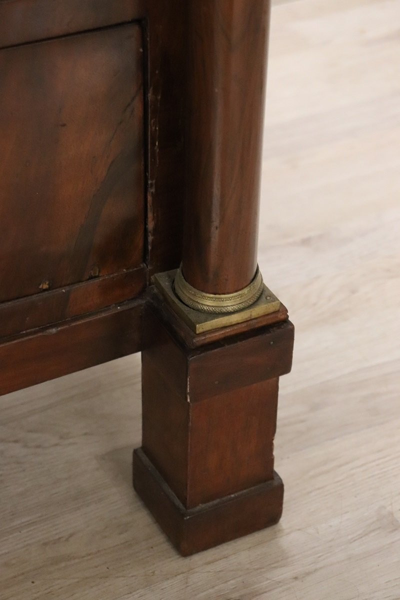 Cassettone Impero in noce, Italia, inizio XIX secolo-photo-3