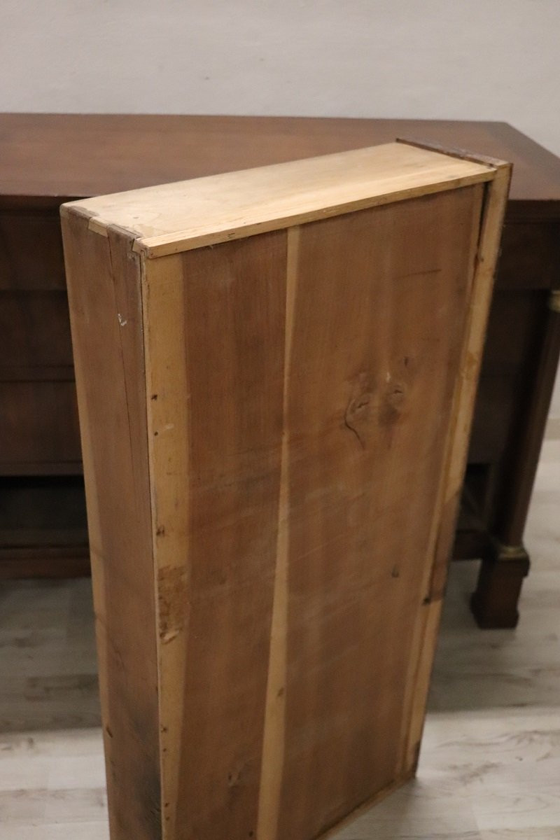 Cassettone Impero in noce, Italia, inizio XIX secolo-photo-6