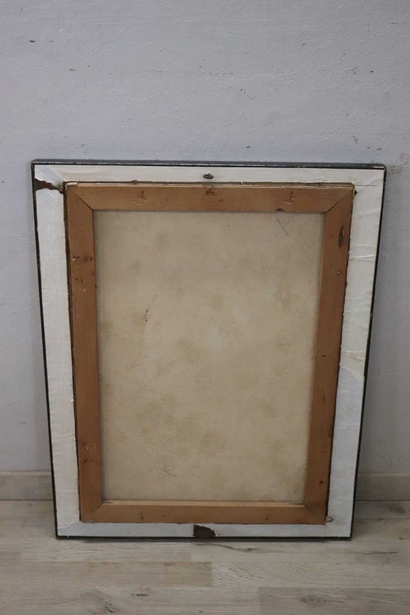 Venezia, Ponte dei Sospiri, Dipinto ad olio su tela, Italia XX secolo, Firmato C. Rizzi-photo-6