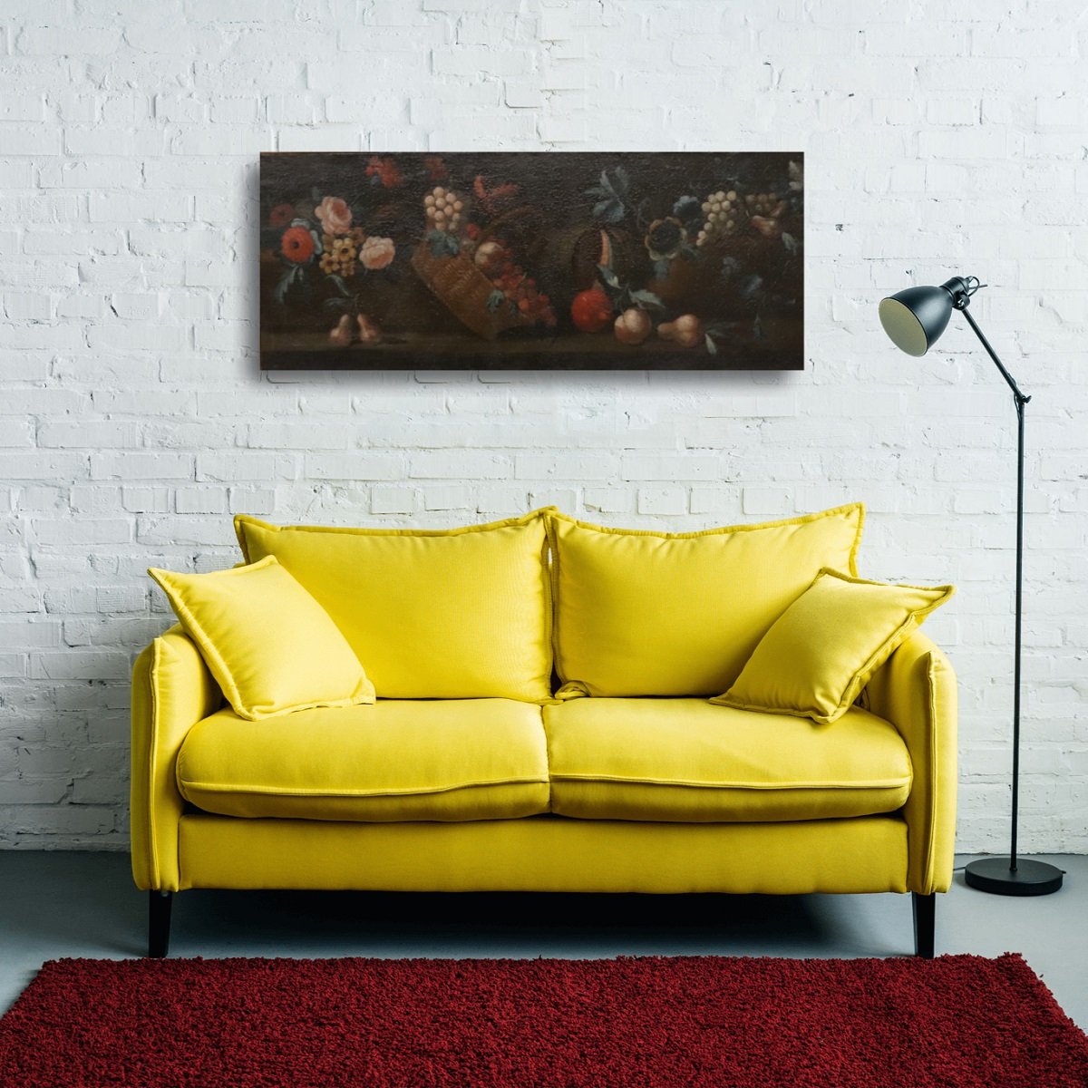 Dipinto ad olio su tela, natura morta, Italia XVIII secolo-photo-2