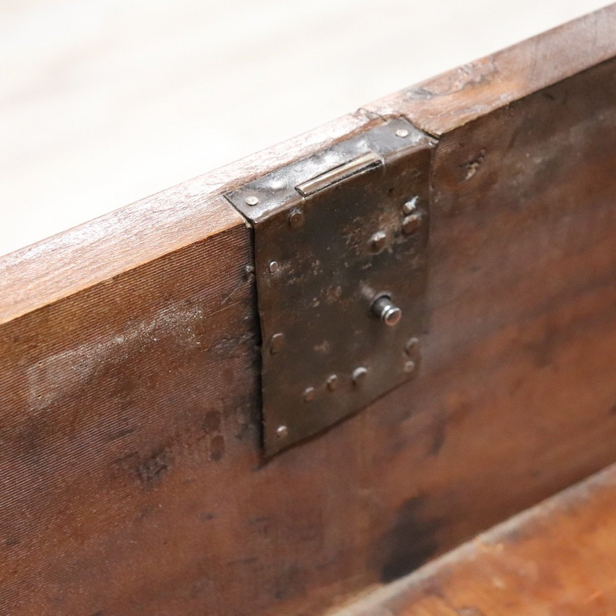 Cassettiera antica in noce massello, Italia XIX secolo-photo-5