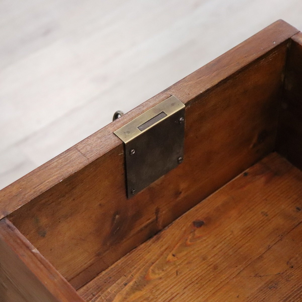 Scrivania antica in noce, Italia metà XIX secolo, restaurata-photo-4