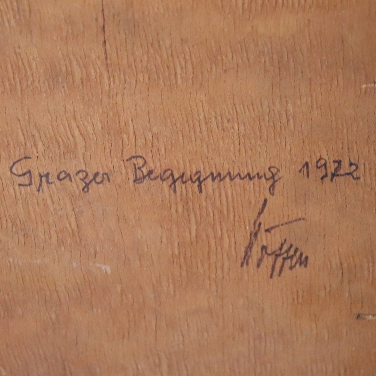 Paesaggio montano, dipinto a olio su tavola-photo-7