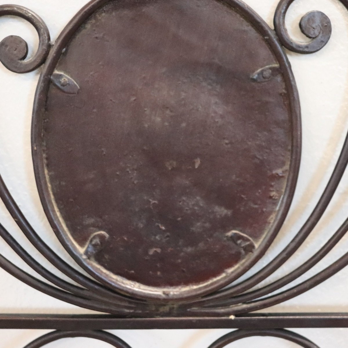 Coppia di testiere da letto antiche in ferro battuto, Italia, inizio XIX secolo-photo-8