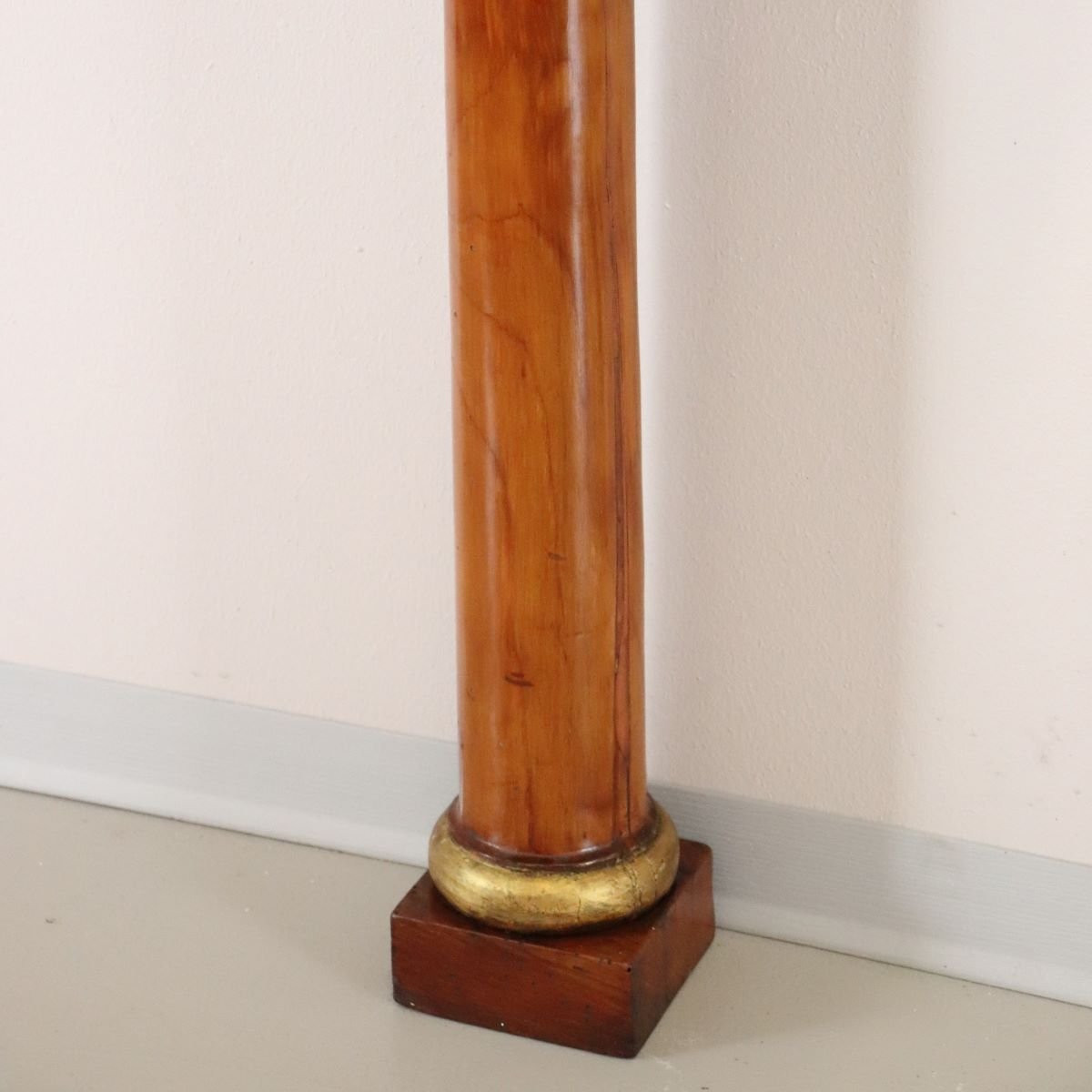 Consolle in legno di ciliegio con piano in marmo, inizio XIX secolo.-photo-3