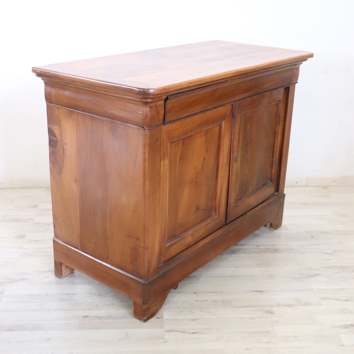 Credenza antica in legno massello di noce, Italia, XIX secolo-photo-4