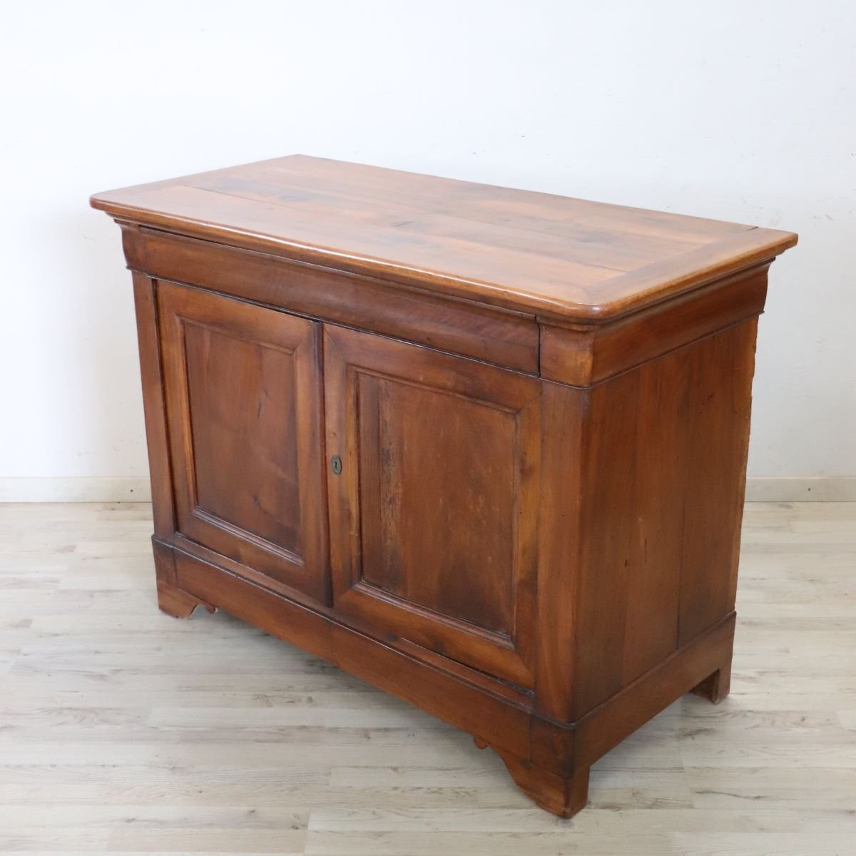 Credenza antica in legno massello di noce, Italia, XIX secolo-photo-5