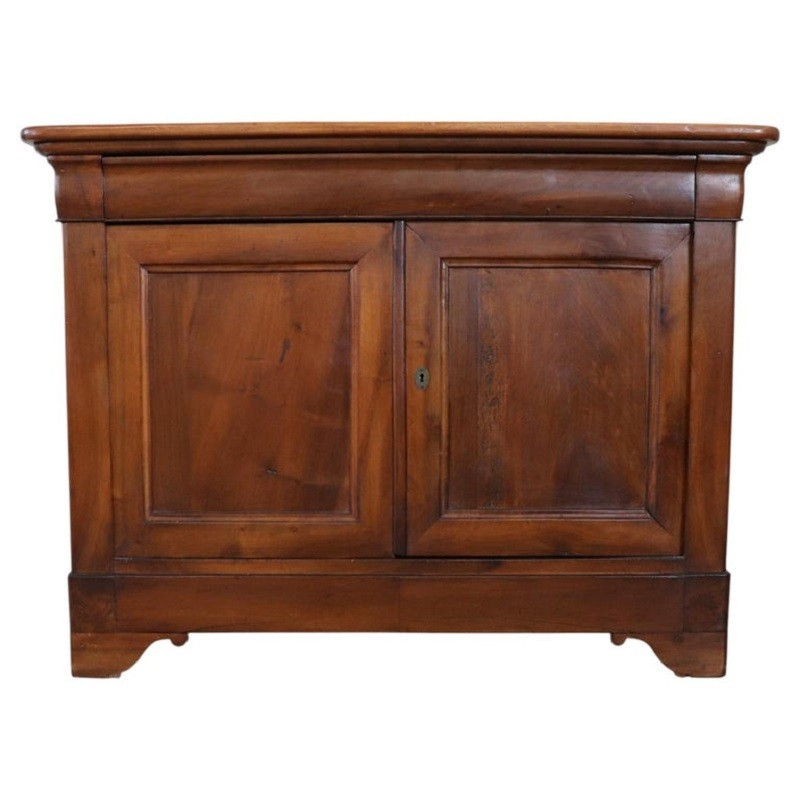 Credenza antica in legno massello di noce, Italia, XIX secolo