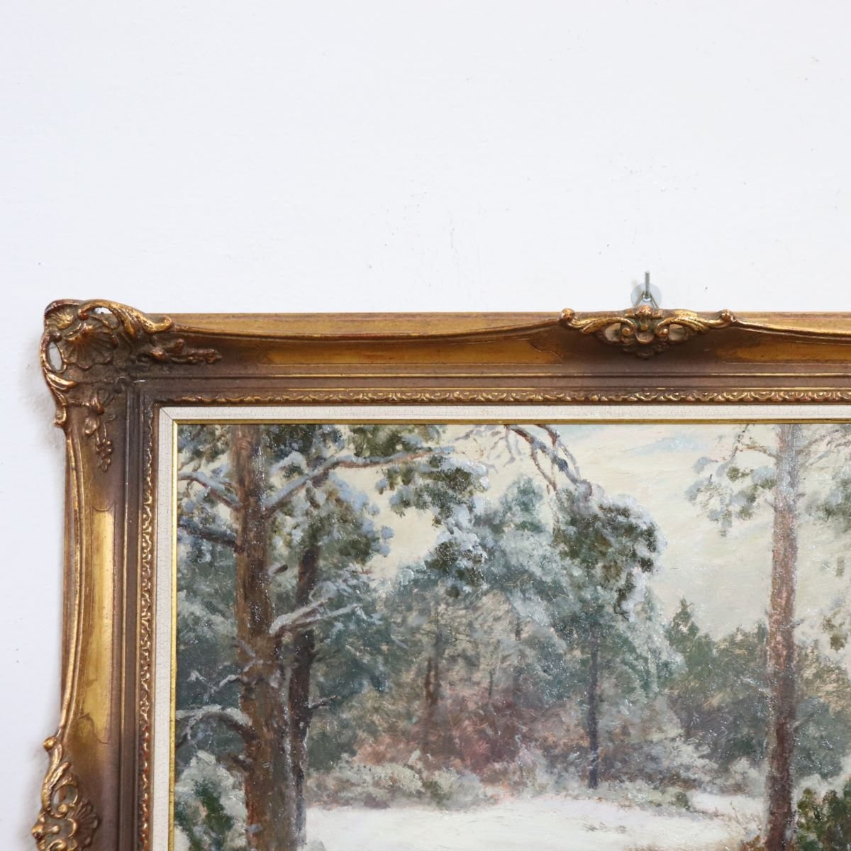 Fagiani nella neve, Olio su tavola, Firmato Wilhelm Buddenberg-photo-5