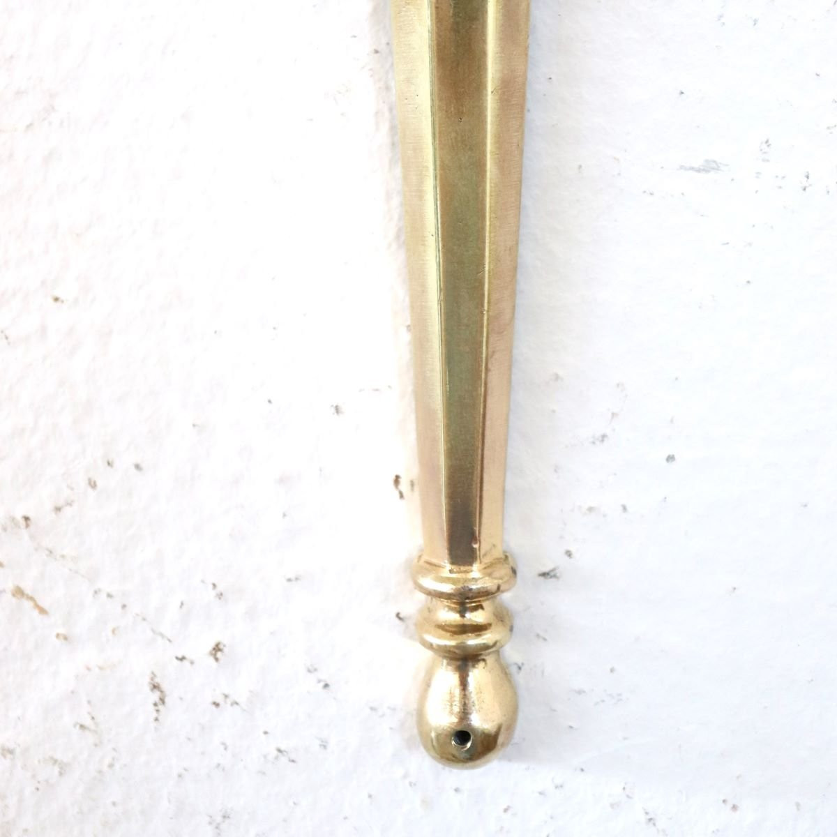 Set di 3 appliques in ottone dorato, Italia, fine XIX secolo-photo-5