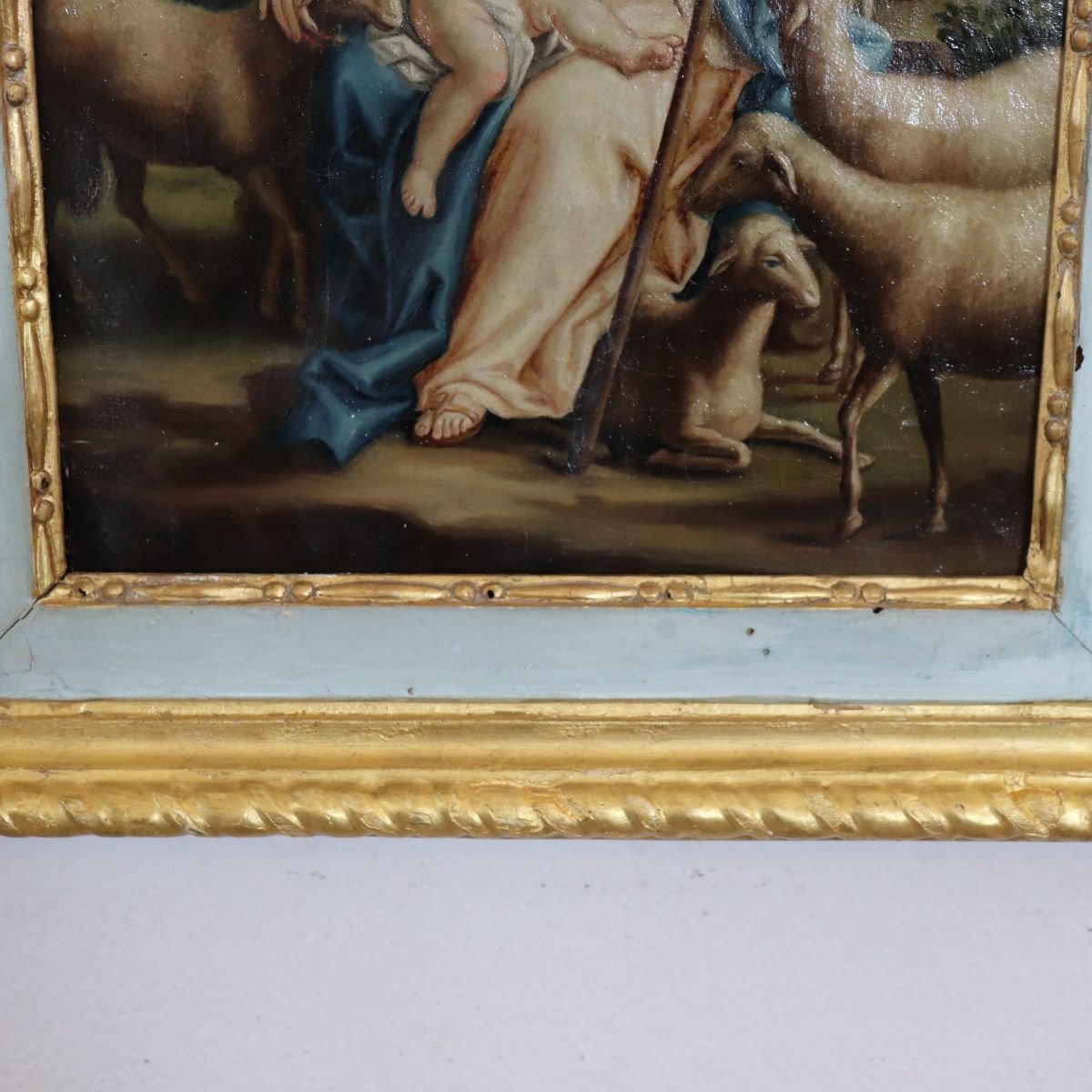 Maria Pastorella, firmato Raffaello Fogliardi e datato 1795, dipinto a olio su tela -photo-4