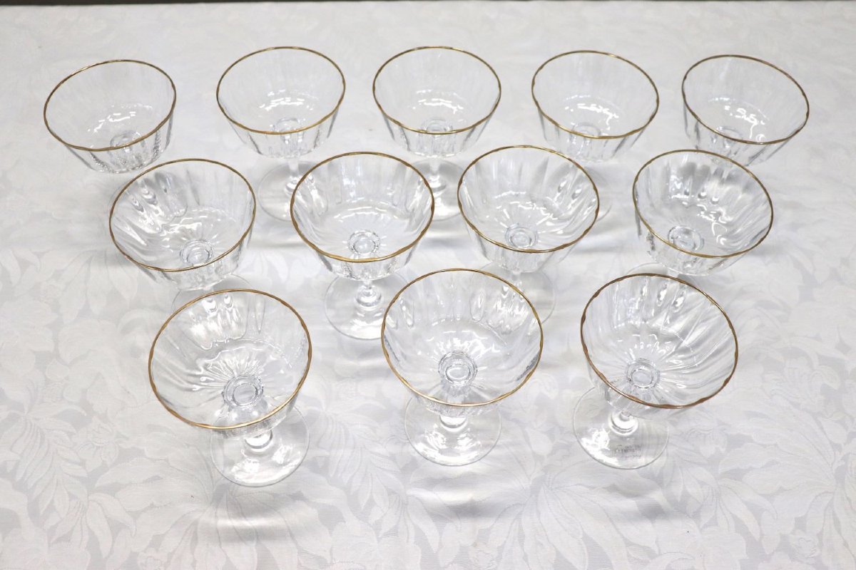 Set di 12 calici da champagne in vetro soffiato di Murano di Nason & Moretti con etichetta-photo-1