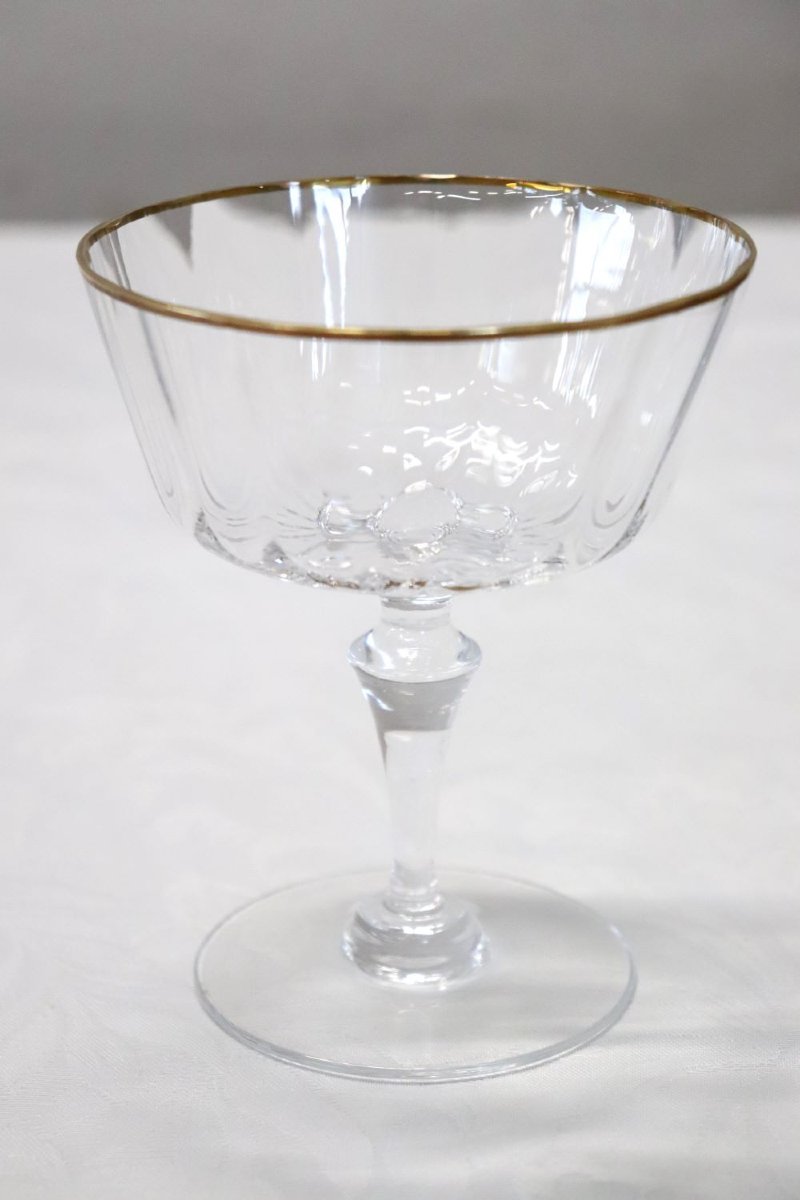 Set di 12 calici da champagne in vetro soffiato di Murano di Nason & Moretti con etichetta-photo-3